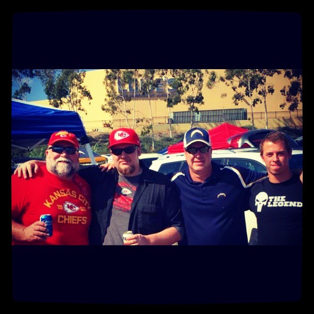 Corey Rodems and Family at Chargers vs. Chiefs Game